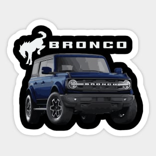 antimatter blue bronco ford Sticker